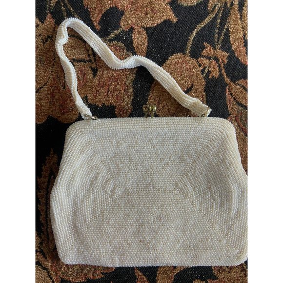 Vintage Bonwit Teller Beaded Beautiful Clutch Handbag - Picture 2 of 3